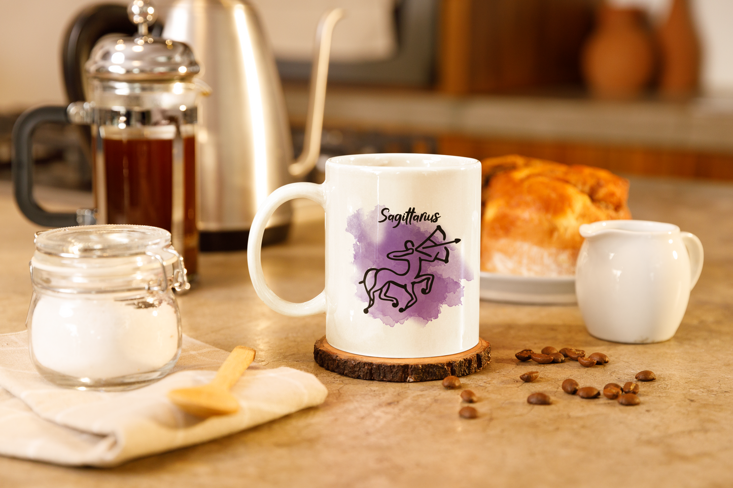 Sagittarius Cosmic Minimalist Zodiac Mug