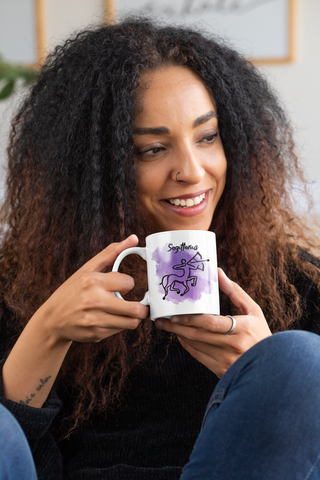Sagittarius Cosmic Minimalist Zodiac Mug