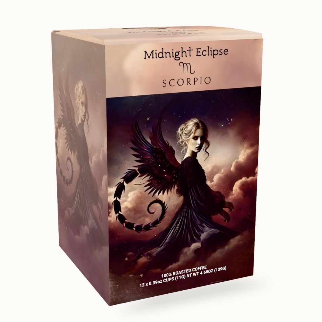 Scorpio coffee pods – Midnight Eclipse blend by Ethereal Realm Reserve 
