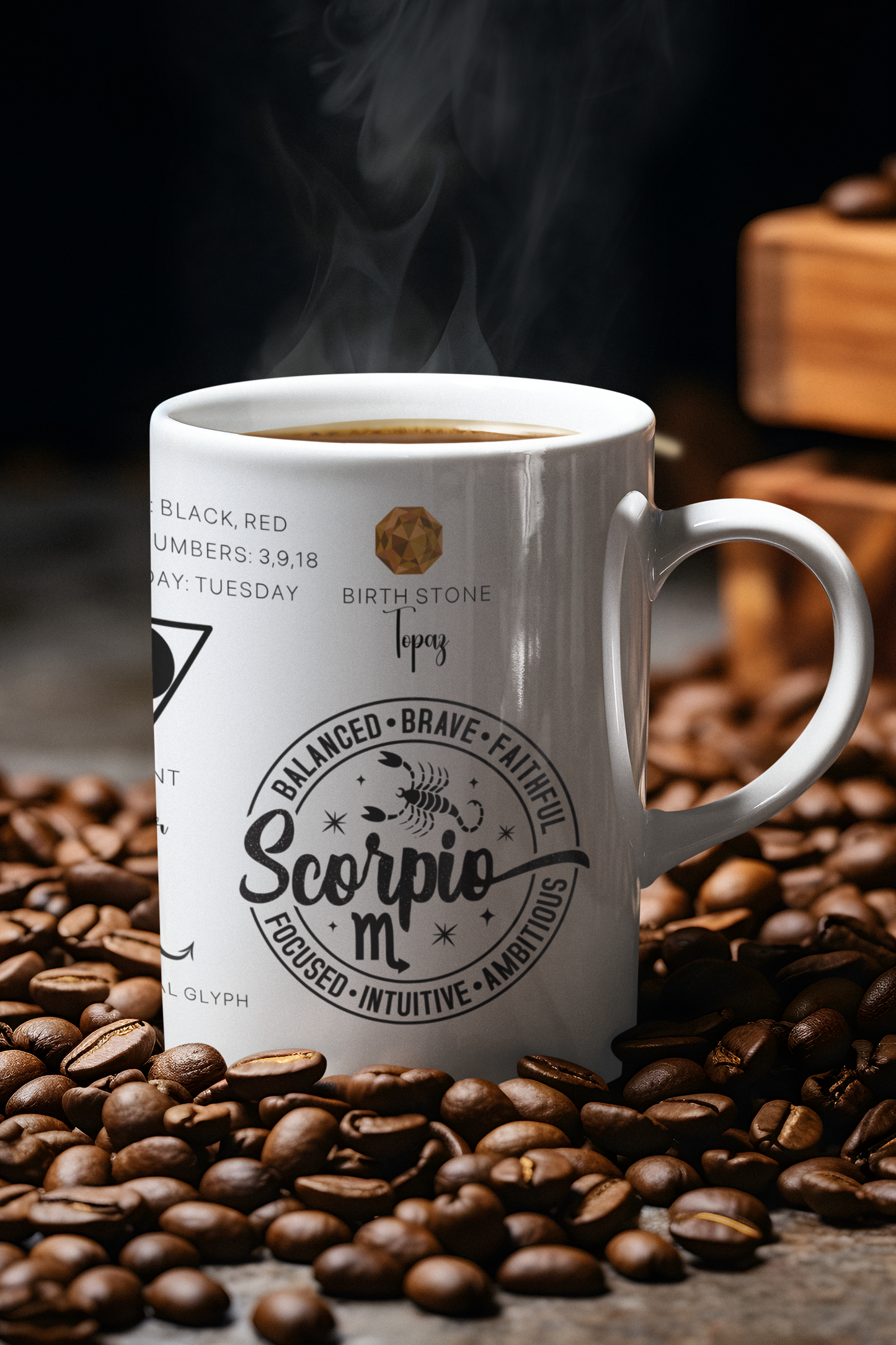 Scorpio Zodiac Blueprint Mug