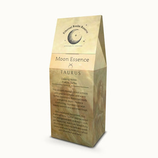 Taurus coffee – Moon Essence blend with tasting notes on packaging by Ethereal Realm Reserve 