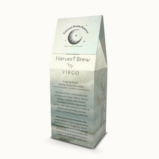 Virgo coffee – Harvest Brew blend with tasting notes on packaging by  Ethereal Realm Reserve 