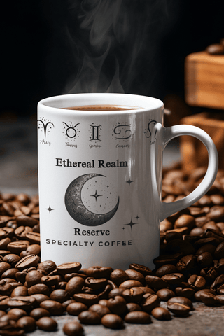 Ethereal Realm Reserve B&W Zodiac Signs Mug