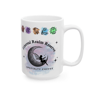 Ethereal Realm Reserve Angel Moon Cosmic Minimalist Mug